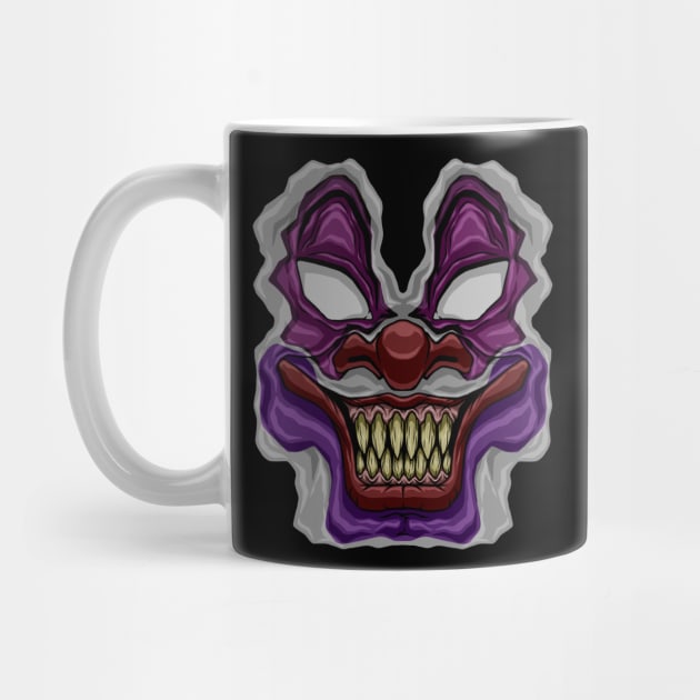 crazy clown face by JiraDesign